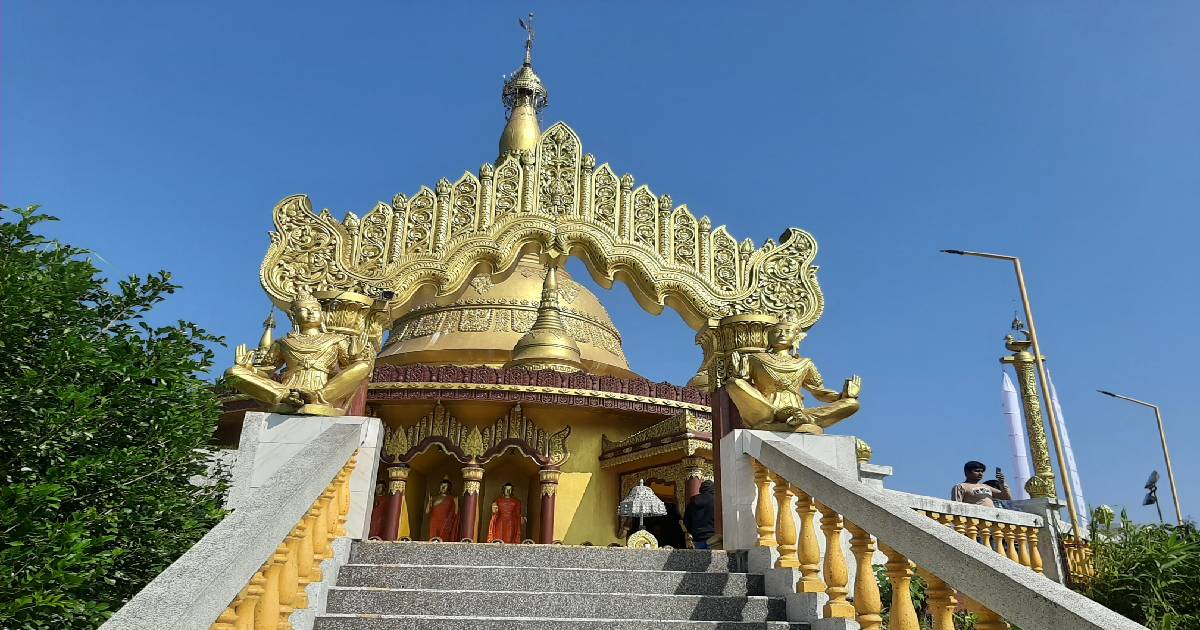 Detail of temple ornaments and ornamentation