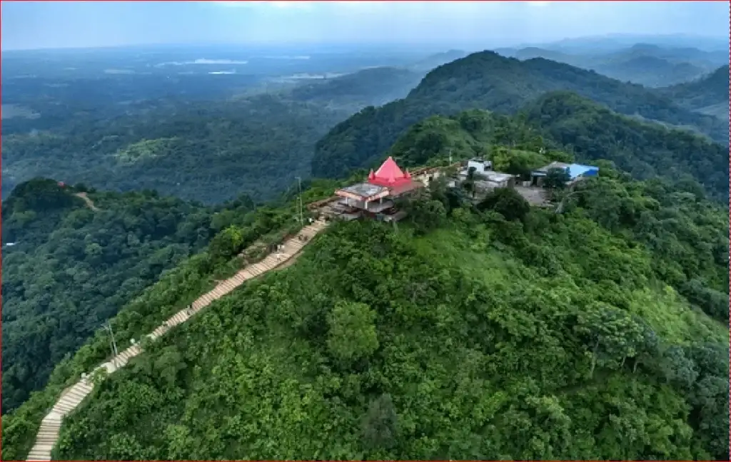 Forested pathway to Chandranath