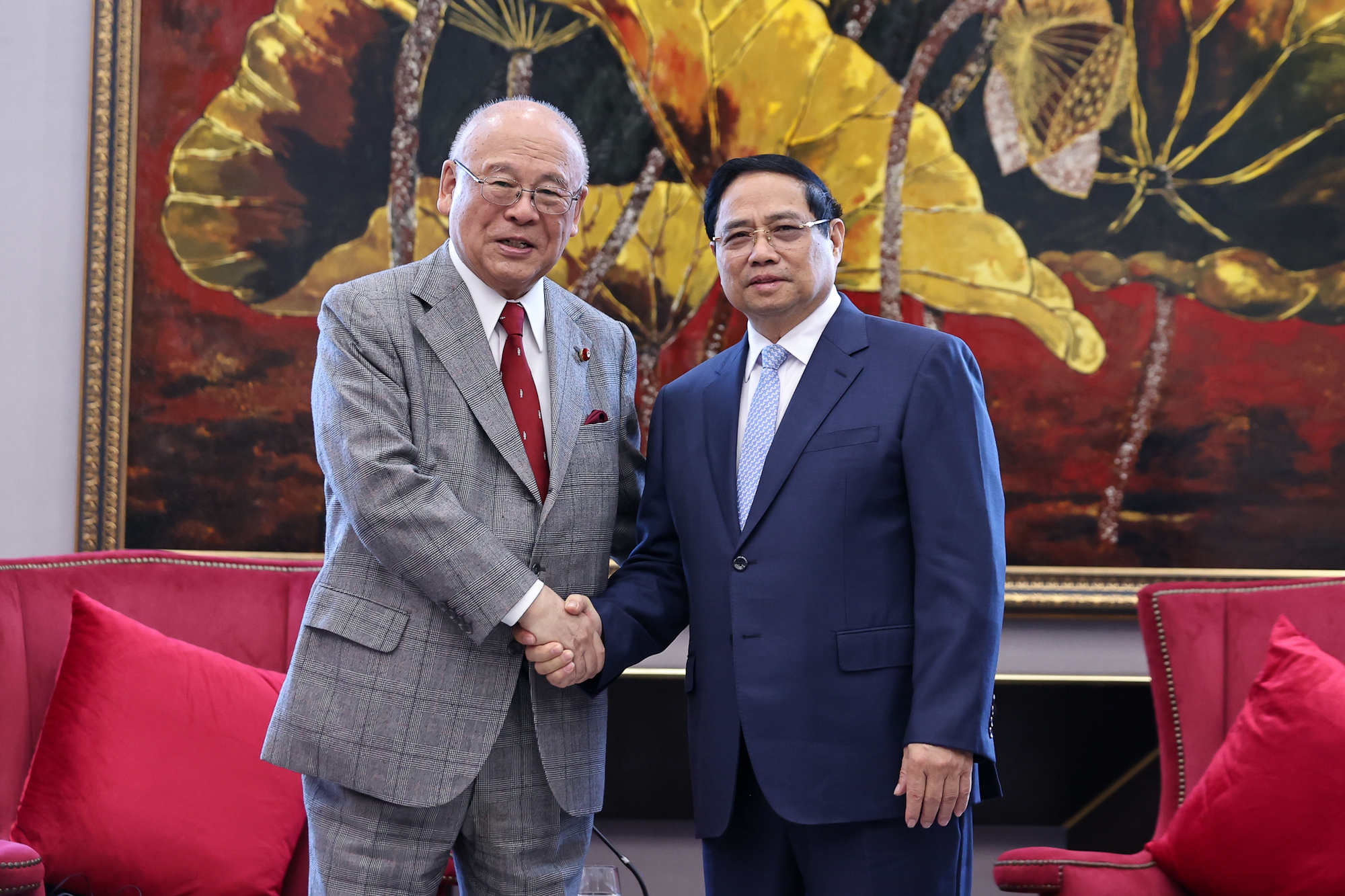 Phạm Minh Chính during an official public engagement